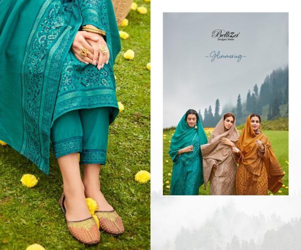 Belliza Kudrat Pashmina Designer Exclusive Dress Material